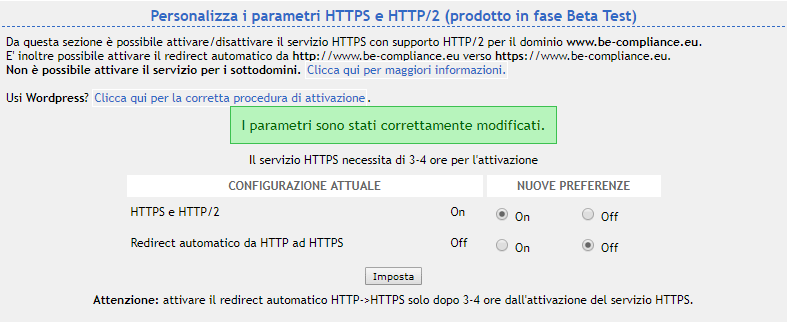 Drupal – Protocollo di sicurezza https