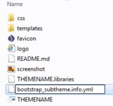 Bootstrap per Drupal – configurare il Subtheme